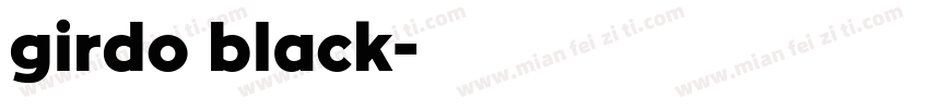 girdo black字体转换